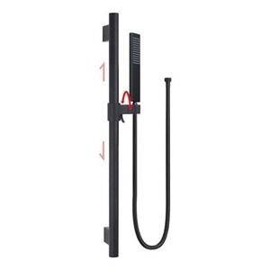 Matte Black Handheld Shower‎ Head Set with 24" Slide Bar and 59" Hose Kit